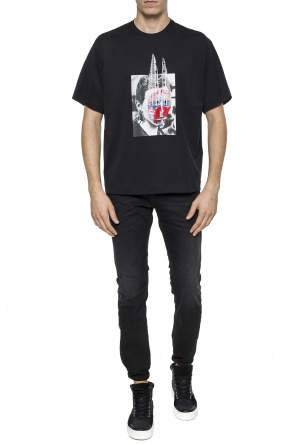 T-shirt z wyszytym wzorem, zdjęcie 2 T-shirt z wyszytym wzorem od Diesel Black Gold